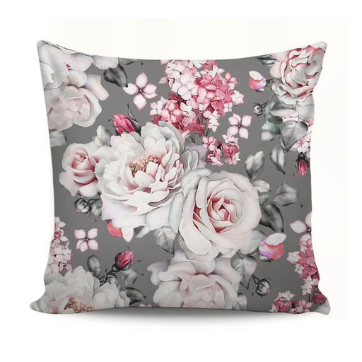 Home Decor Cushion Flowers With Gray Background exxab.com