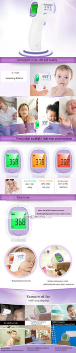 Non Contact Multi-purpose Infrared Digital Baby and Adult Thermometer exxab.com