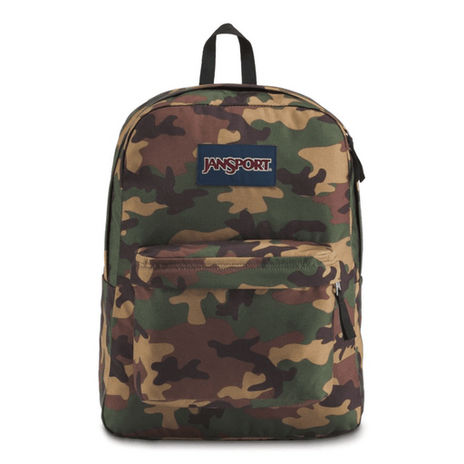 JanSport superbreak pattern backpack, 25 liter school bag - exxab.com