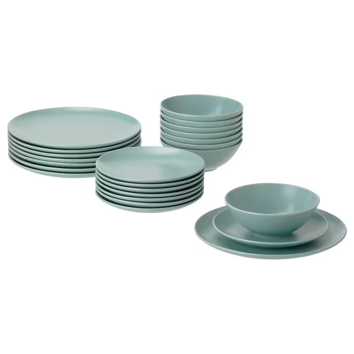 Colorful Dinnerware Plates Set, 24 Pieces