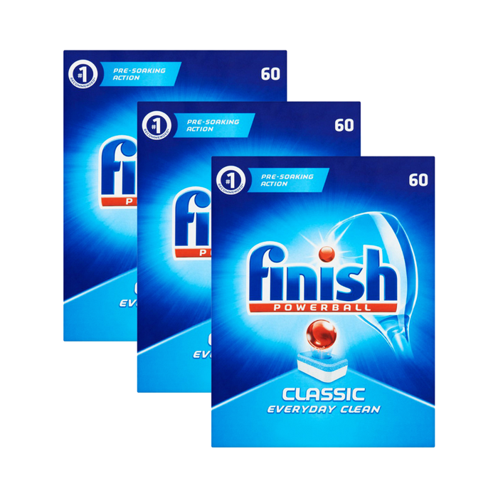 Finish Dishwasher Classic Powerball Tabs 60 x 3 Pieces