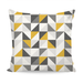 Home Decor Cushion Yellow and Grey Triangle exxab.com