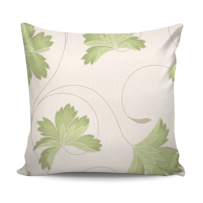 Home Decor Cushion With Green Leaves exxab.com