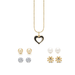 Woman's Heart Necklace & Earrings Set exxab.com