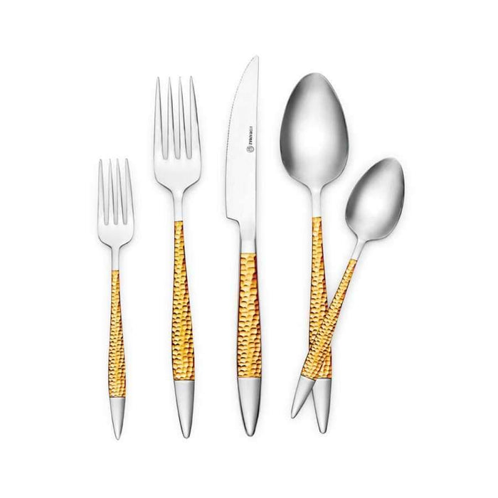 Korkmaz Sahar A2396 Cutlery Set Gold  89 Pcs - exxab.com