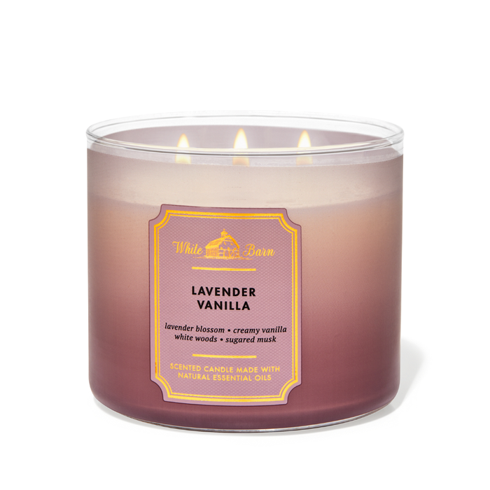 Bath & Body Works Lavender Vanilla 3-Wick Scented Candle