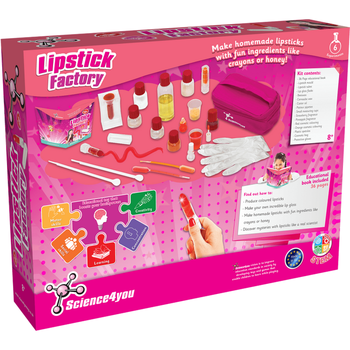 Science4You Lipstick Factory Kit, Educational Science Toy - exxab.com