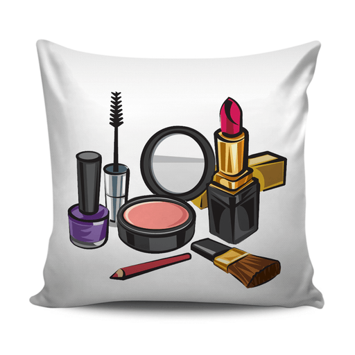 Home decoration cushion with Makeup cartoon pattern - exxab.com