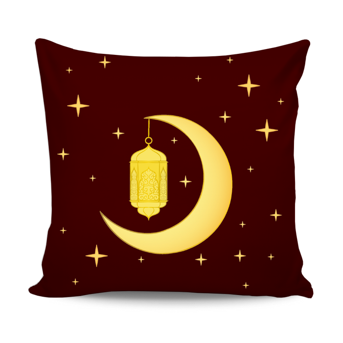 Ramadan Gold Moon Decoration Cushion Cover