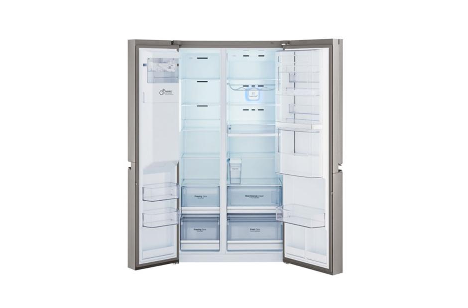 LG GCJ-267PHL Side By Side Refrigerators.26CFT,Water Dispe,Shiny Steel,Touch, LE - exxab.com