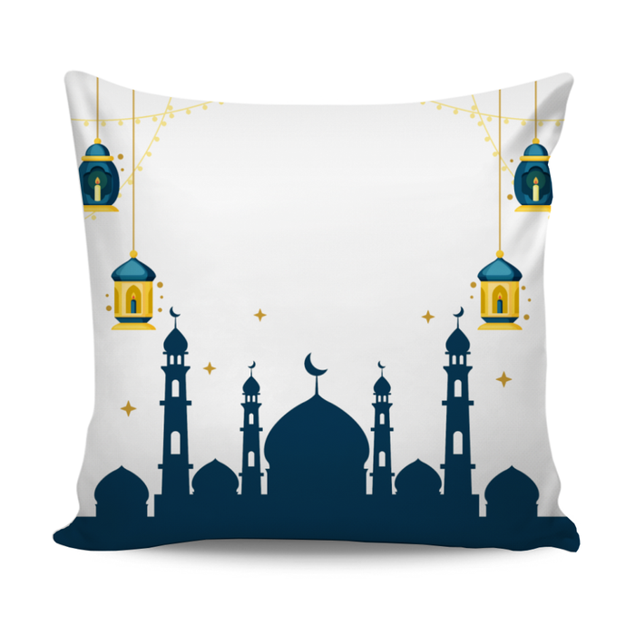 Ramadan Decoration Cushion with Mosque Design