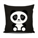 Home Decor Cushion With Black Cute Panda Design exxab.com