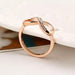 iMucci New Design Alloy Crystal Ring Gold Color Infinity Ring jewelry for women - exxab.com