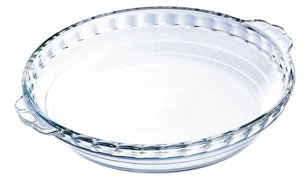 Pyrex 198B000 Round Cake Dish W/ Handles Glass 26cm