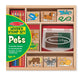 Melissa A Doug 9363 Pets Wooden Stamp set with colored pencils - exxab.com