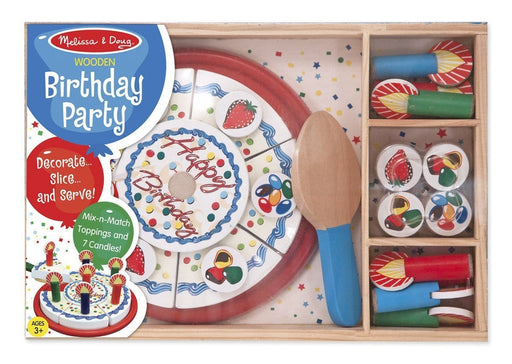 Melissa A Doug  511 Birthday Party Cake  with removable candles and toppings - exxab.com
