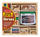 Melissa A Doug 2410 Horse Stamp set with 6 horse stamps - exxab.com