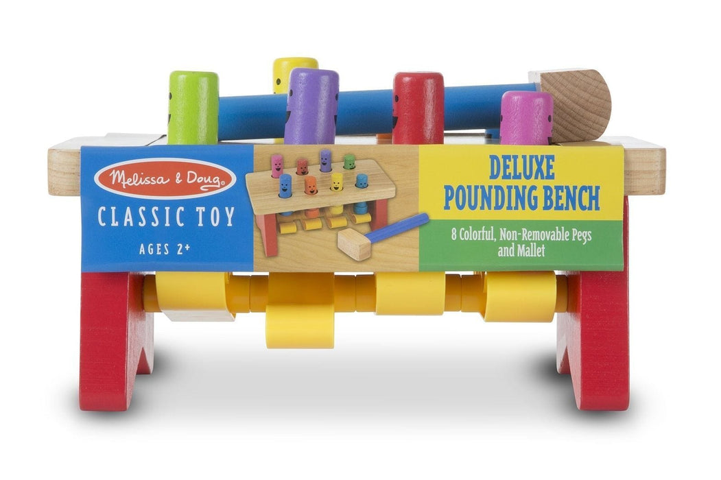 Melissa A Doug 4490 Deluxe Pounding Bench with wooden hammer - exxab.com