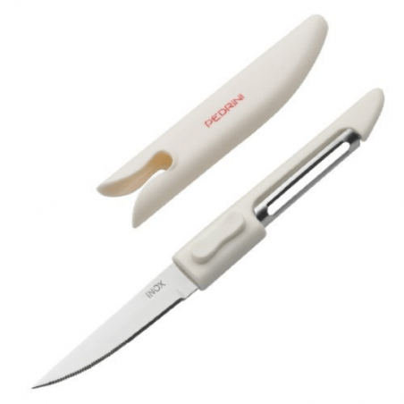 Pedrini 0038-420 Lillo Gadget Dual Purpose Peeler & Paring Knife - exxab.com