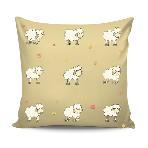Home Decor Cushion With Mini Sheep Design exxab.com