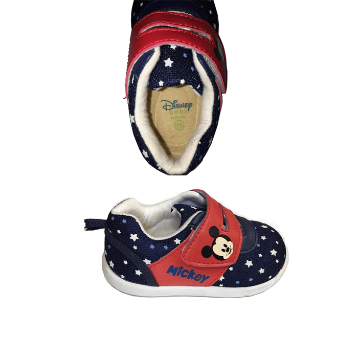 1 Pair Disney Baby's shoes with Mickey's print one size. - exxab.com