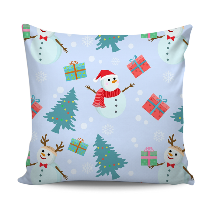 Home Decor Cushion With Snow Man Pattern - exxab.com