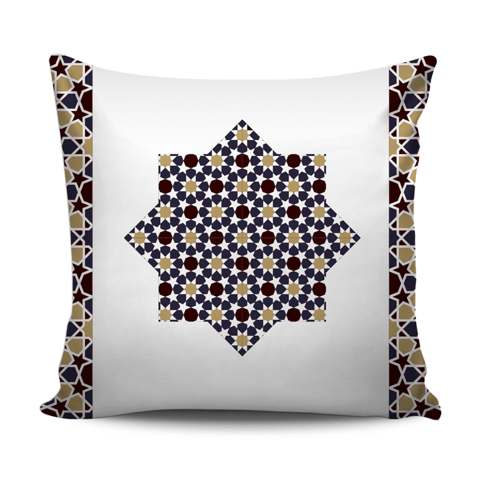 Home decoration cushion with Andalusian style pattern S1 - exxab.com