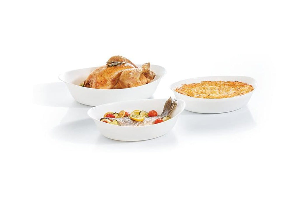 Lumianrc Oval White Smart Cuisine Oven Plate - exxab.com